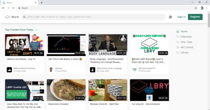 Captura de Tela 9 - Ganhar Dinheiro Assistindo Vídeos no LBRY.TV, o novo YouTube